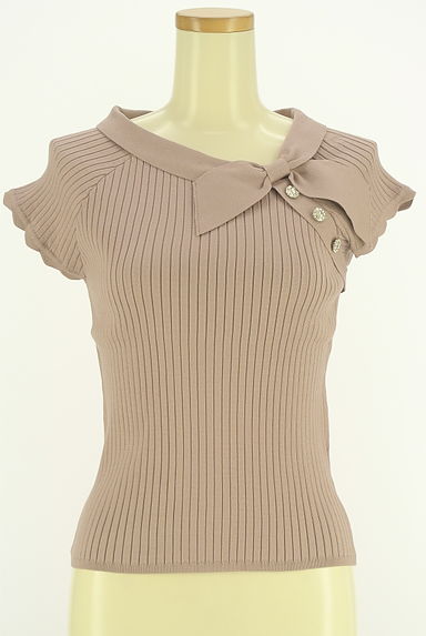 LAISSE PASSE（レッセパッセ）の古着「ロールカラーラグランリブニット（ニット）」大画像１へ