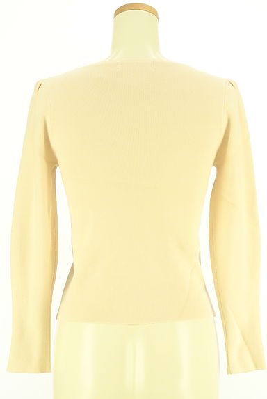 LAISSE PASSE（レッセパッセ）の古着「花刺しゅう入りパフスリリブニットトップス（ニット）」大画像２へ