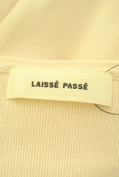 LAISSE PASSE（レッセパッセ）の古着「花刺しゅう入りパフスリリブニットトップス（ニット）」大画像６へ