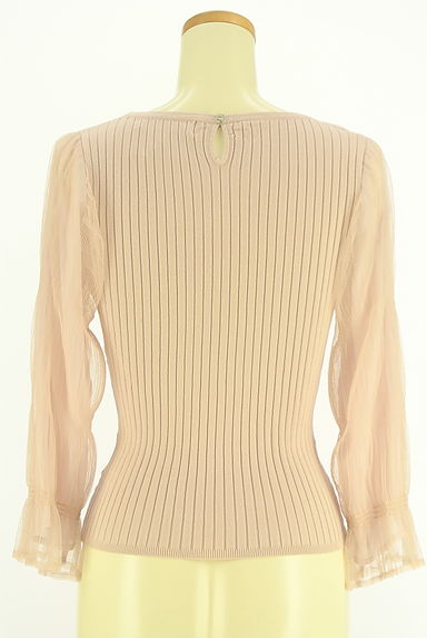 LAISSE PASSE（レッセパッセ）の古着「チュール7分袖リブニット（ニット）」大画像２へ