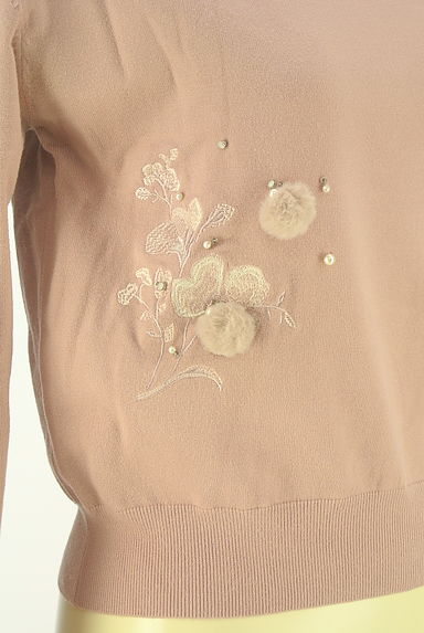 LAISSE PASSE（レッセパッセ）の古着「花刺繍入りVネックニット（ニット）」大画像５へ