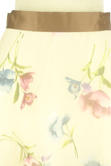 LAISSE PASSE（レッセパッセ）の古着「花柄ミモレフレアシフォンスカート（ロングスカート・マキシスカート）」大画像４へ