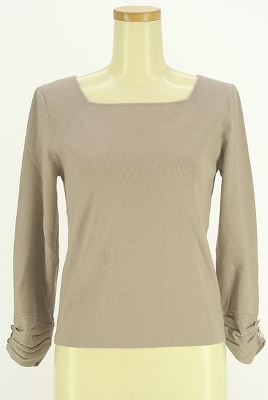 LAISSE PASSE（レッセパッセ）の古着「スクエアネックニットトップス（ニット）」大画像１へ