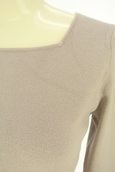 LAISSE PASSE（レッセパッセ）の古着「スクエアネックニットトップス（ニット）」大画像４へ