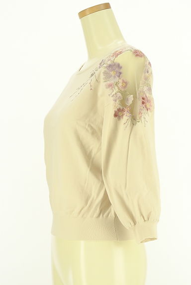 WILLSELECTION（ウィルセレクション）の古着「花柄刺繍入りニットトップス（ニット）」大画像３へ