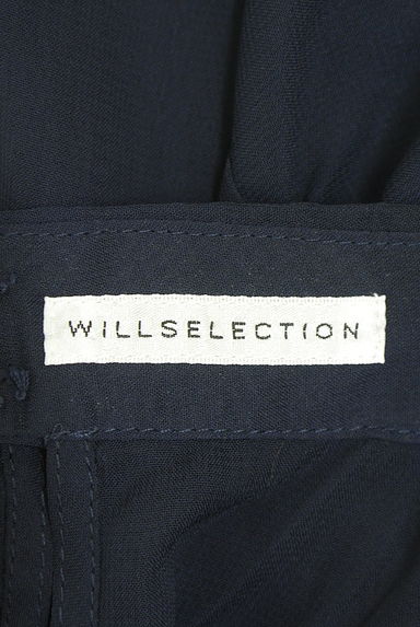WILLSELECTION（ウィルセレクション）の古着「ボウタイプリーツロングシフォンワンピース（ワンピース・チュニック）」大画像６へ