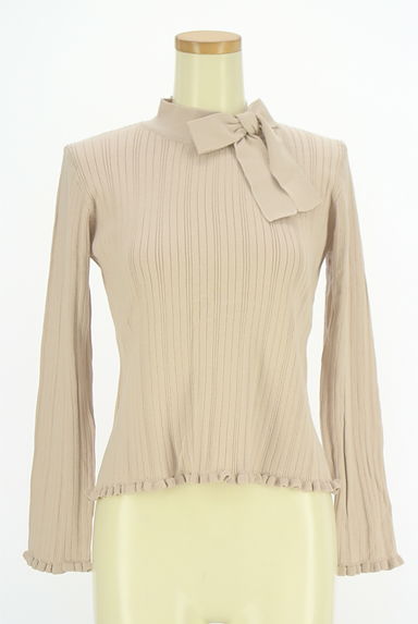 WILLSELECTION（ウィルセレクション）の古着「リボン付きハイネックリブニット（ニット）」大画像１へ