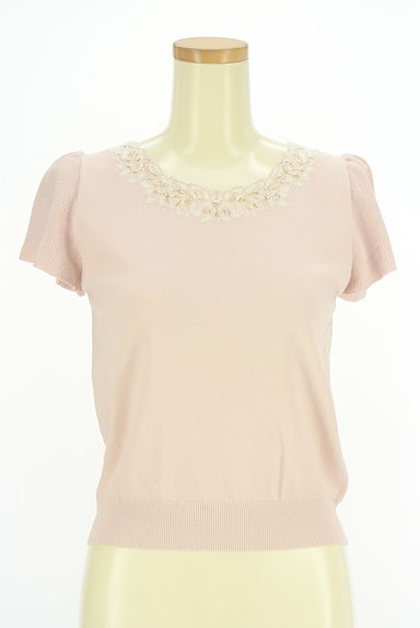 MISCH MASCH（ミッシュマッシュ）の古着「花刺繍入りフレアスリーブニット（ニット）」大画像１へ