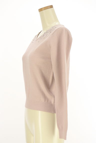 MISCH MASCH（ミッシュマッシュ）の古着「花刺繍入りVネックニット（ニット）」大画像３へ