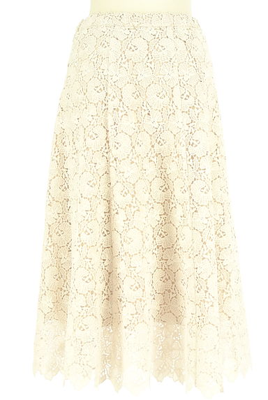 Maglie le cassetto（マーリエ ル カセット）の古着「刺繍レースロングフレアスカート（ロングスカート・マキシスカート）」大画像２へ