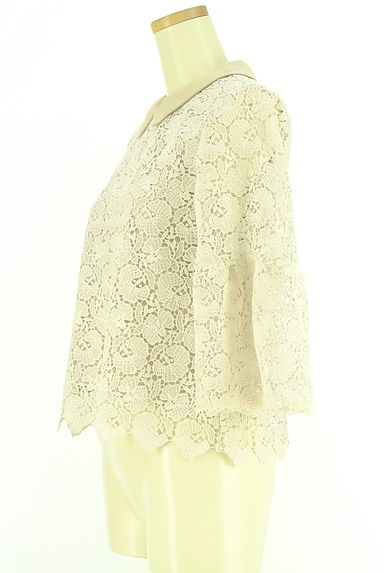 Maglie le cassetto（マーリエ ル カセット）の古着「9分袖総レースカットソー（ブラウス）」大画像３へ