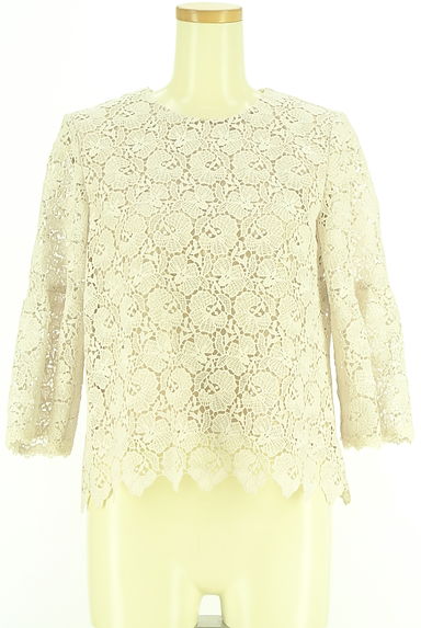Maglie le cassetto（マーリエ ル カセット）の古着「9分袖総レースカットソー（ブラウス）」大画像４へ