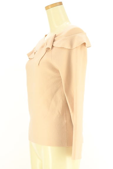 STRAWBERRY-FIELDS（ストロベリーフィールズ）の古着「リボンフリル襟ハイゲージニット（ニット）」大画像３へ