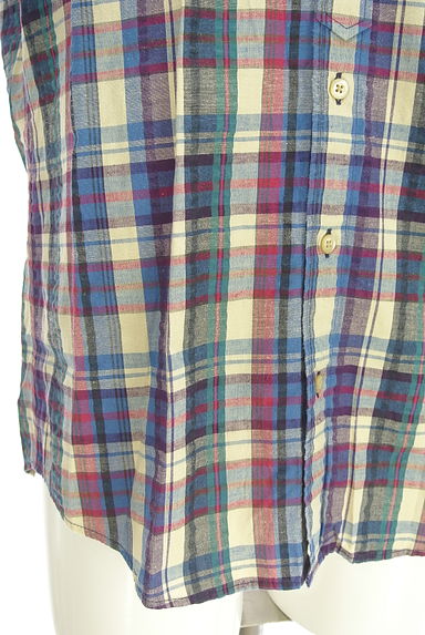 Crocodile（クロコダイル）の古着「綿麻チェックシャツ（カジュアルシャツ）」大画像５へ