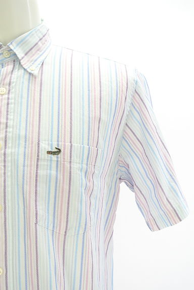 Crocodile（クロコダイル）の古着「ワンポイントストライプシャツ（カジュアルシャツ）」大画像４へ