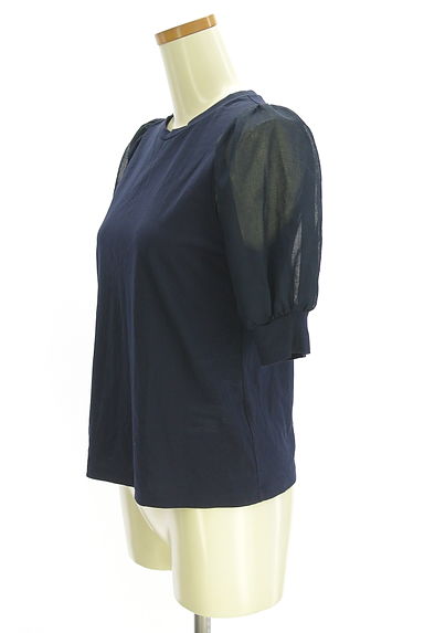 STRAWBERRY-FIELDS（ストロベリーフィールズ）の古着「シアーパフスリーブカットソー（カットソー・プルオーバー）」大画像３へ