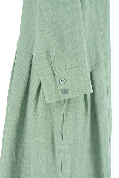 HIROKO BIS（ヒロコビス）の古着「ノーカラーシャツワンピース（ワンピース・チュニック）」大画像４へ