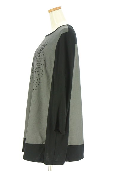 HIROKO BIS（ヒロコビス）の古着「プリント配色フレアチュニック（カットソー・プルオーバー）」大画像３へ