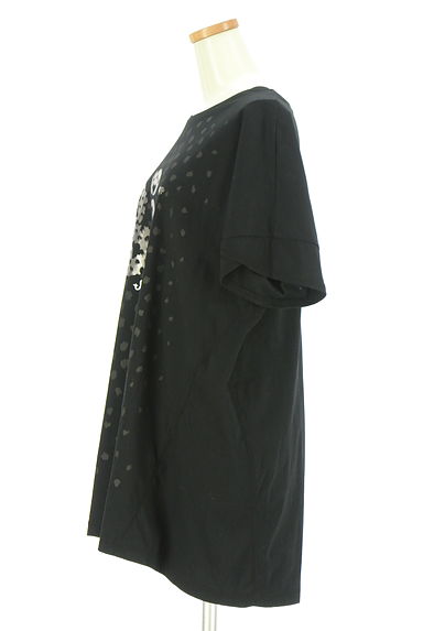 HIROKO BIS（ヒロコビス）の古着「ロゴ箔プリントTシャツチュニック（ワンピース・チュニック）」大画像３へ