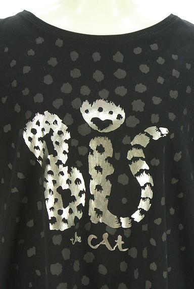 HIROKO BIS（ヒロコビス）の古着「ロゴ箔プリントTシャツチュニック（ワンピース・チュニック）」大画像４へ