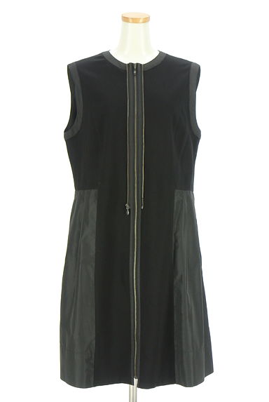 HIROKO BIS（ヒロコビス）の古着「異素材切替ジップアップジャンスカ（ワンピース・チュニック）」大画像１へ