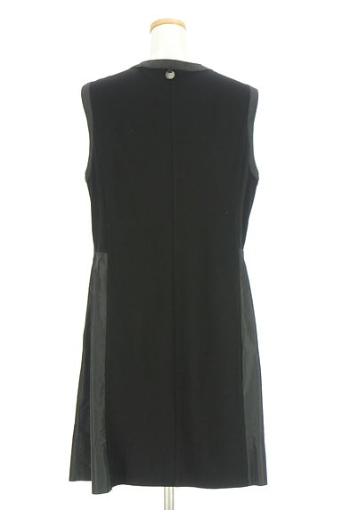 HIROKO BIS（ヒロコビス）の古着「異素材切替ジップアップジャンスカ（ワンピース・チュニック）」大画像２へ