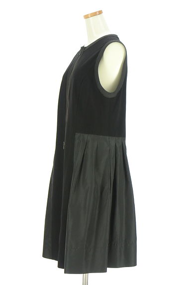 HIROKO BIS（ヒロコビス）の古着「異素材切替ジップアップジャンスカ（ワンピース・チュニック）」大画像３へ