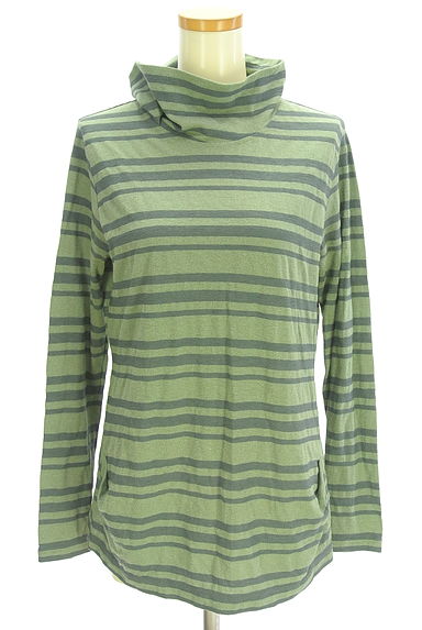 KEIKO KISHI（ケイコキシ）の古着「マルチボーダーハイネックカットソー（カットソー・プルオーバー）」大画像１へ