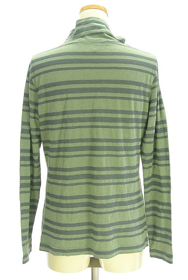 KEIKO KISHI（ケイコキシ）の古着「マルチボーダーハイネックカットソー（カットソー・プルオーバー）」大画像２へ