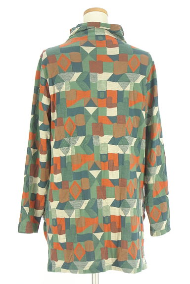 KEIKO KISHI（ケイコキシ）の古着「パッチワーク風ハイネックチュニック（ワンピース・チュニック）」大画像２へ