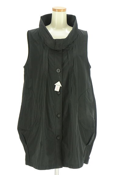 KEIKO KISHI（ケイコキシ）の古着「ミドル丈オーバーサイズAラインベスト（ブルゾン・スタジャン）」大画像４へ