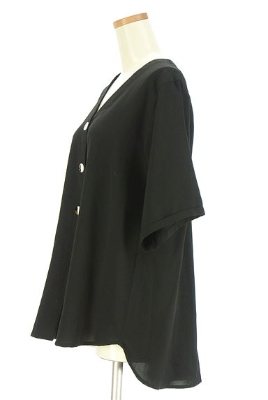 OSMOSIS（オズモーシス）の古着「オーバーサイズVネックブラウス（カットソー・プルオーバー）」大画像３へ