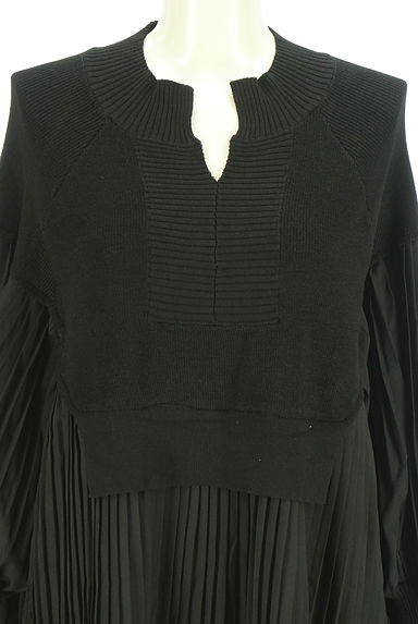 OSMOSIS（オズモーシス）の古着「ボリュームプリーツロングワンピース（ワンピース・チュニック）」大画像４へ