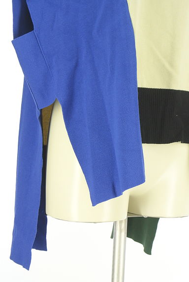 OSMOSIS（オズモーシス）の古着「配色ノースリニットトップス（ニット）」大画像４へ