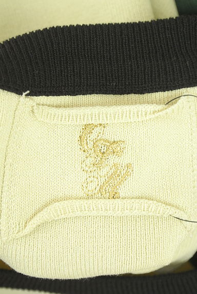 OSMOSIS（オズモーシス）の古着「配色ノースリニットトップス（ニット）」大画像６へ