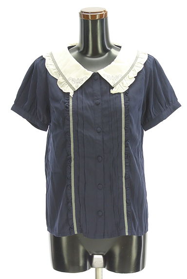 axes femme（アクシーズファム）の古着「axes femme POETIQUE フリルブラウス（ブラウス）」大画像１へ