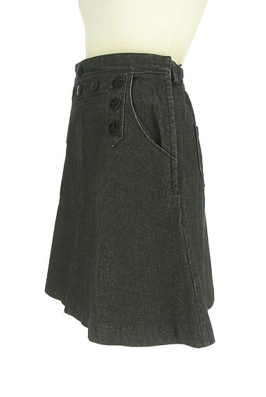 F i.n.t（フィント）の古着「ブラックデニムミニスカート（ミニスカート）」大画像３へ