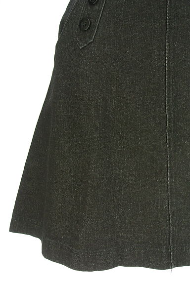 F i.n.t（フィント）の古着「ブラックデニムミニスカート（ミニスカート）」大画像５へ