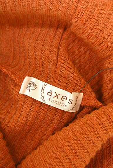 axes femme（アクシーズファム）の古着「刺繍レース付きタートルネックリブニット（ニット）」大画像６へ