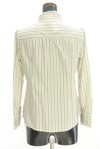 axes femme（アクシーズファム）の古着「マルチストライプフリルブラウス（ブラウス）」大画像２へ