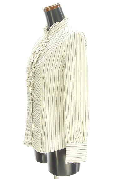 axes femme（アクシーズファム）の古着「マルチストライプフリルブラウス（ブラウス）」大画像３へ