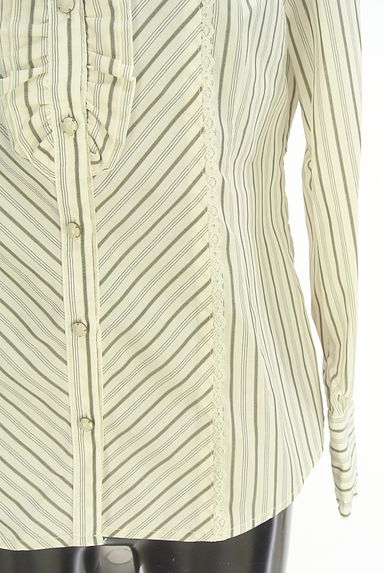 axes femme（アクシーズファム）の古着「マルチストライプフリルブラウス（ブラウス）」大画像５へ