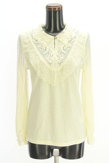 axes femme（アクシーズファム）の古着「レースシアー袖ブラウス（カットソー・プルオーバー）」大画像１へ