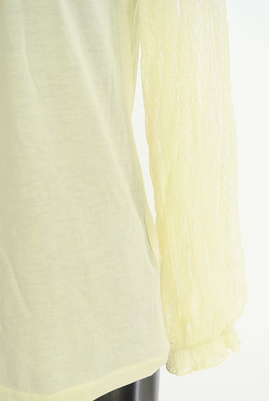 axes femme（アクシーズファム）の古着「レースシアー袖ブラウス（カットソー・プルオーバー）」大画像５へ