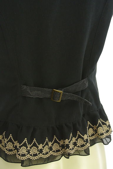 axes femme（アクシーズファム）の古着「刺繍レース付きペプラムベスト（ベスト・ジレ）」大画像５へ