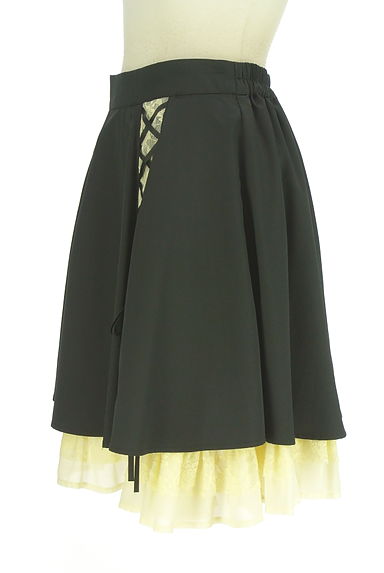 axes femme（アクシーズファム）の古着「膝丈レースアップフレアスカート（ミニスカート）」大画像３へ