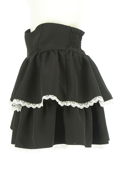 michellMacaron（ミシェルマカロン）の古着「レース入りティアードフリルミニスカート（ミニスカート）」大画像３へ