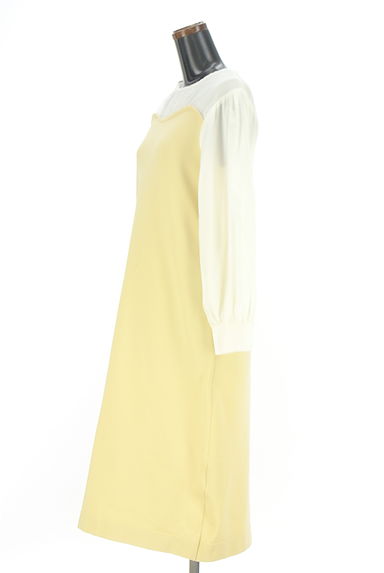 LOUNIE（ルーニィ）の古着「白ブラウス切替ニットワンピース（ワンピース・チュニック）」大画像３へ