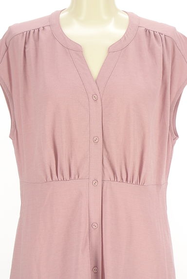 Stola.（ストラ）の古着「スキッパー襟ノースリシャツワンピース（ワンピース・チュニック）」大画像４へ