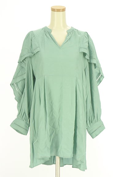 NANO universe（ナノユニバース）の古着「フリル襟カットソー（カットソー・プルオーバー）」大画像１へ